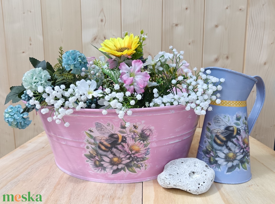 Óriás dongós-vir�gos kaspó - vidéki hangulat 40centiben  - otthon & életmód - ház & kert - virágláda, balkonláda - Meska.hu