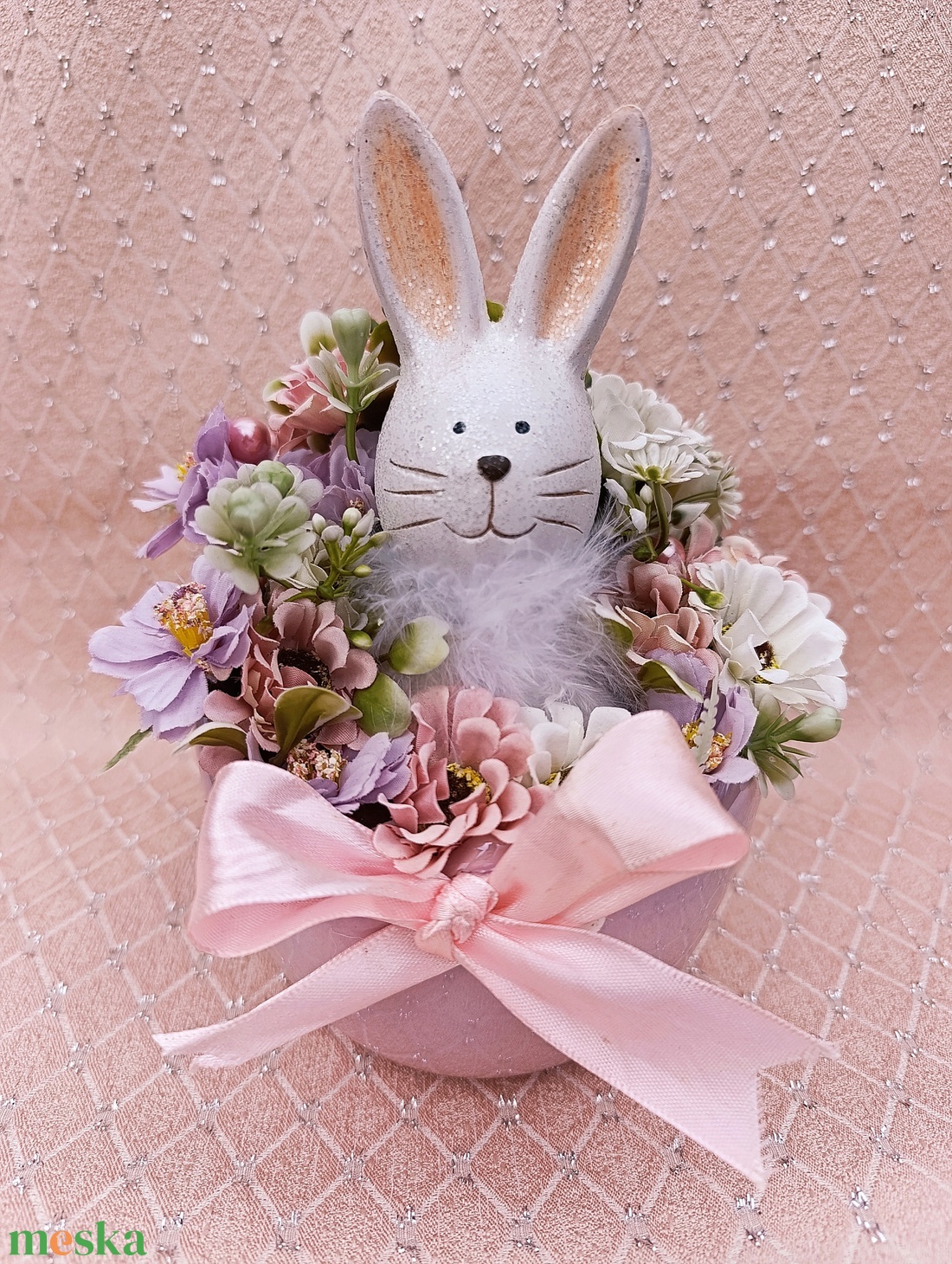 Húsvéti asztaldísz  - otthon & életmód - virágdekoráció - virágdíszek - asztali virágdísz - Meska.hu