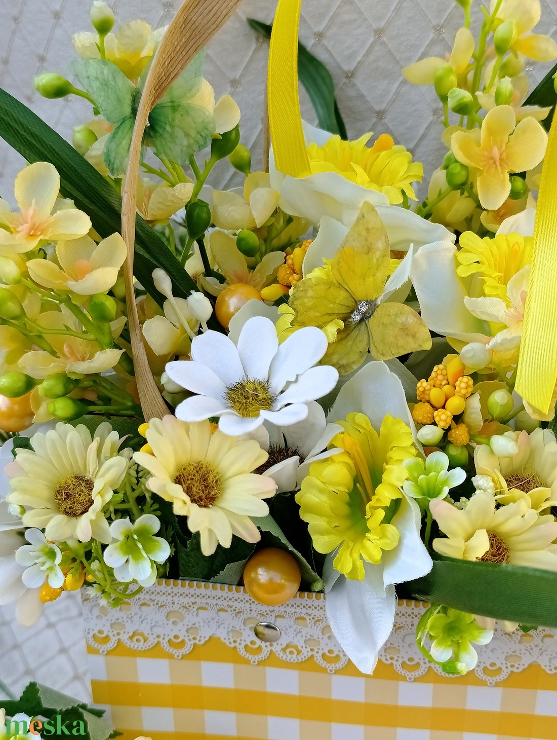 Anyák napi virágtáska  - otthon & életmód - virágdekoráció - virágdíszek - asztali virágdísz - Meska.hu