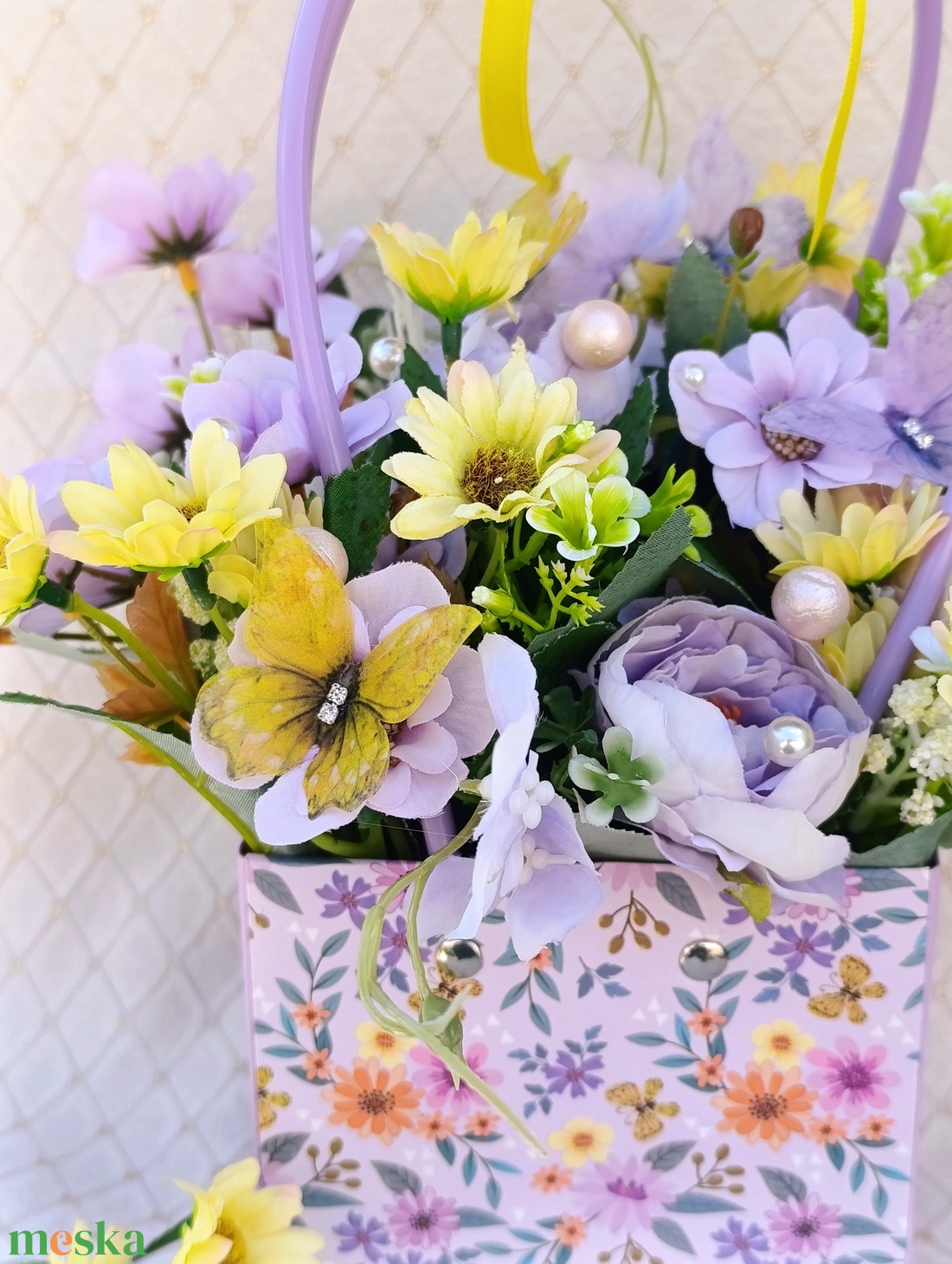 Virágtáska - otthon & életmód - virágdekoráció - virágdíszek - asztali virágdísz - Meska.hu
