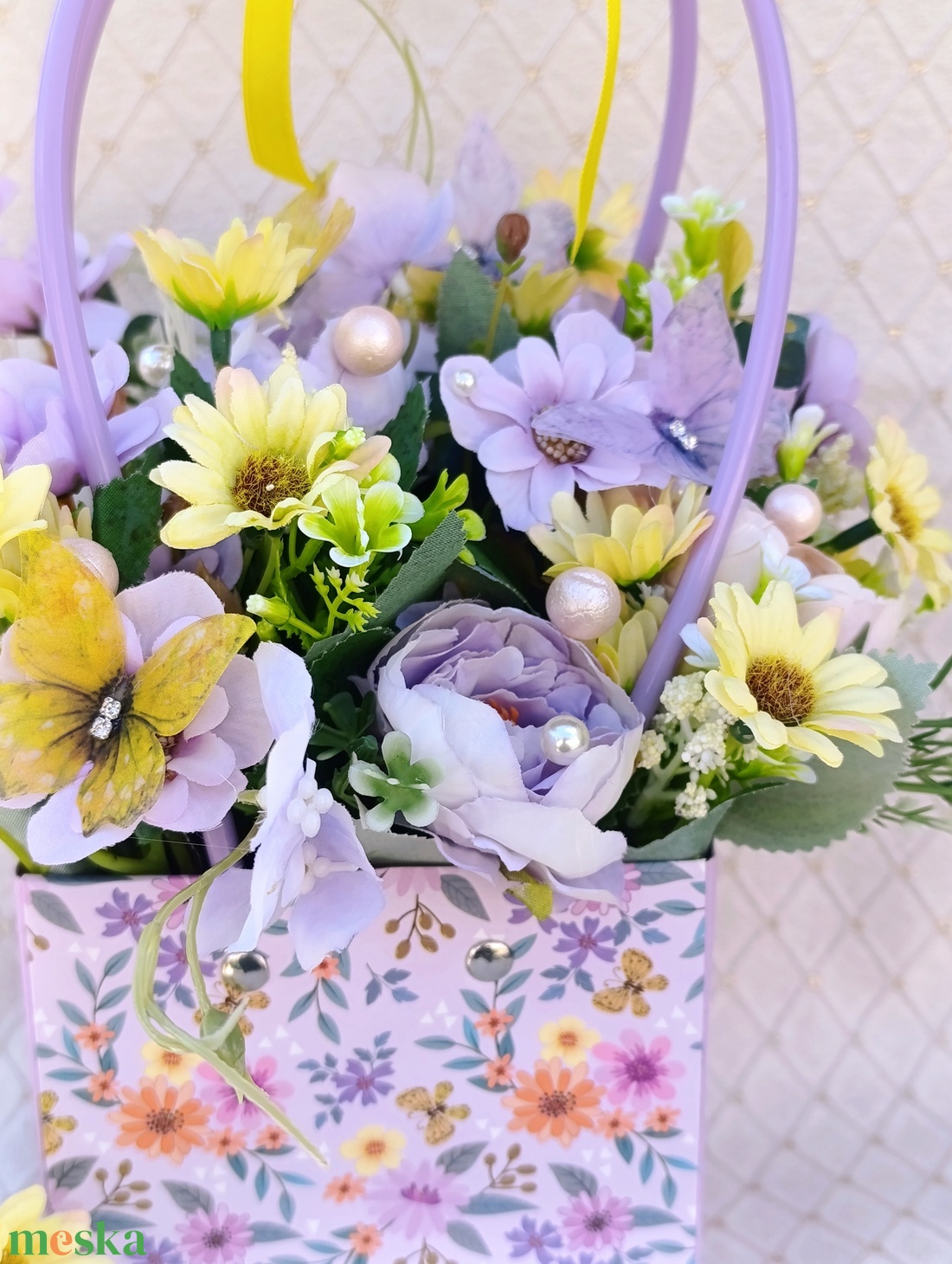 Virágtáska - otthon & életmód - virágdekoráció - virágdíszek - asztali virágdísz - Meska.hu