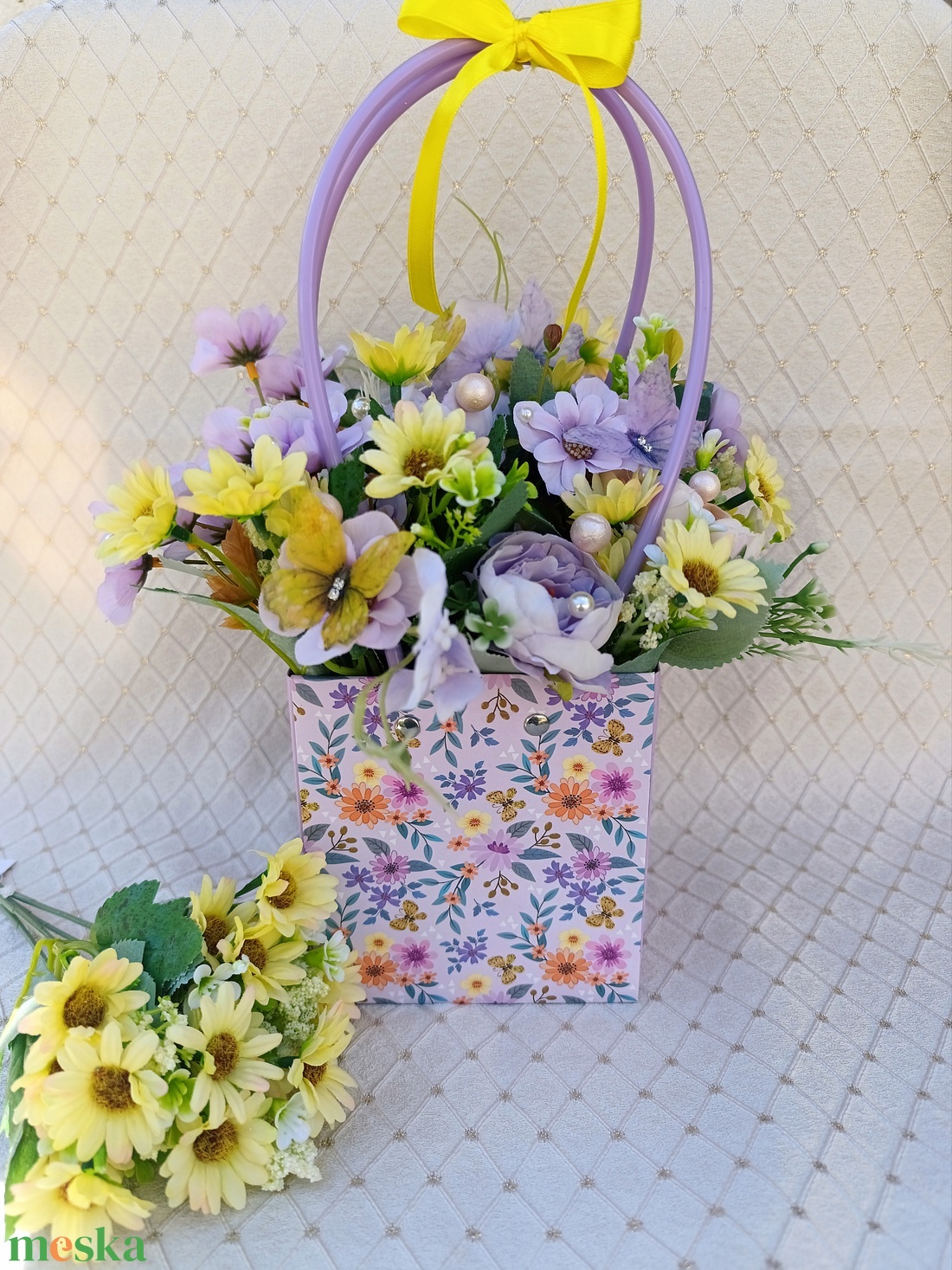 Virágtáska - otthon & életmód - virágdekoráció - virágdíszek - asztali virágdísz - Meska.hu