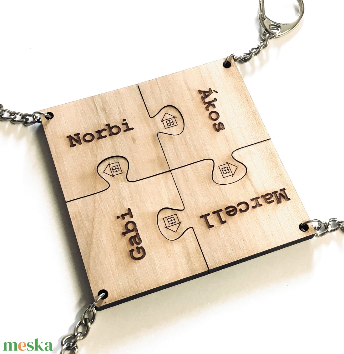 Családi, baráti tömörfa puzzle összeilleszthető kulcstartók + egyedi gravírozás - táska & tok - kulcstartó & táskadísz - kulcstartó - Meska.hu Családi, baráti tömörfa puzzle összeilleszthető kulcstartók + egyedi gravírozás - táska & tok - kulcstartó & táskadísz - kulcstartó - Meska.hu