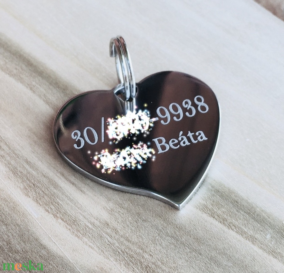 Szív formájú kutya- vagy macskabiléta gravírozással, 2 mm vastagsgú nemesacélból - otthon & életmód - kisállatoknak - kutyáknak - kutya biléta - Meska.hu Szív formájú kutya- vagy macskabiléta gravírozással, 2 mm vastagsgú nemesacélból - otthon & életmód - kisállatoknak - kutyáknak - kutya biléta - Meska.hu