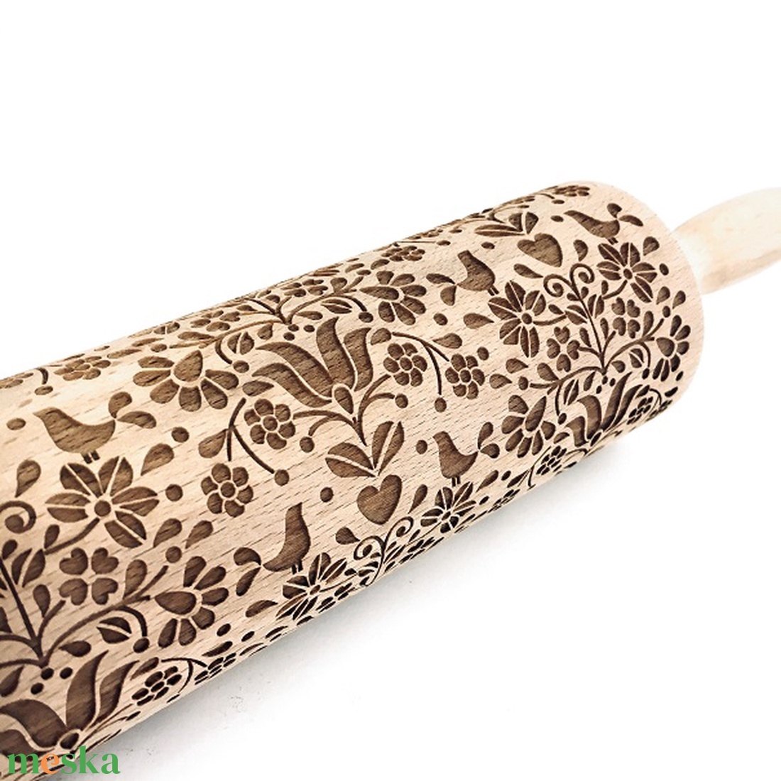 Mintázó sodrófa magyaros mintával - otthon & életmód - konyhafelszerelés, tálalás - sütés, főzés - sütikiszúró - Meska.hu