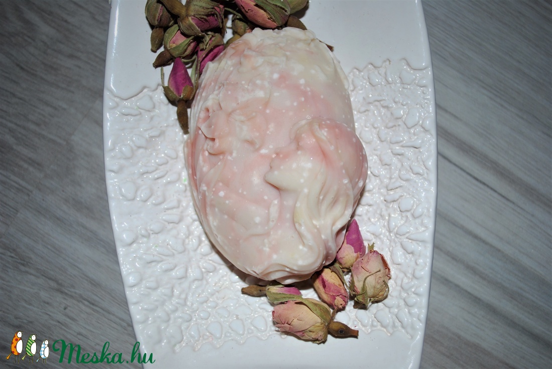 Mandula vajas szappan rózsaszín agyaggal Japán cseresznyevirág illattal egyedi vegán ajándék születésnapra névnapra is - szépségápolás - szappan & fürdés - kézműves szappan - Meska.hu