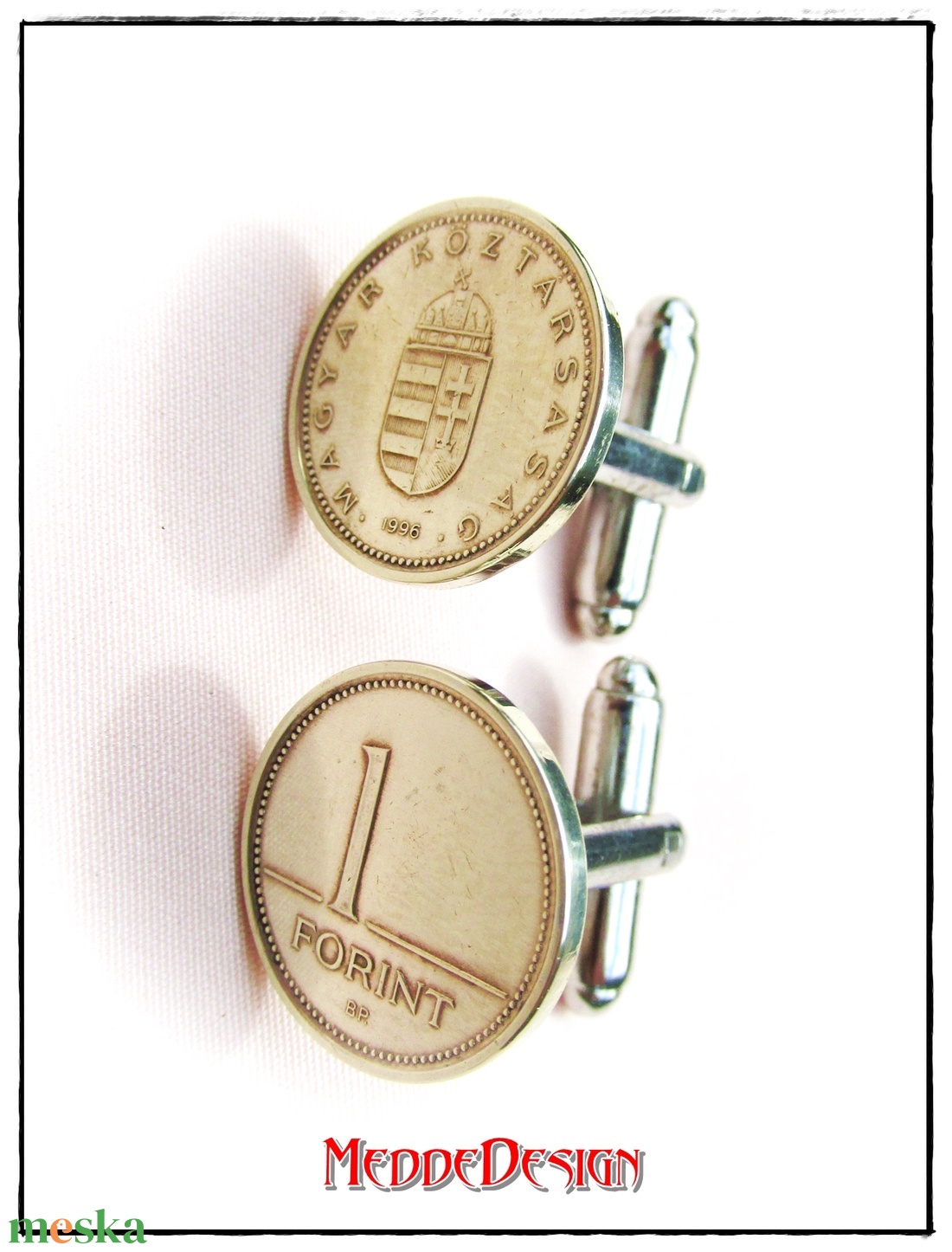 Retro Érme Kézelőgomb pár 1FT (3 variáció) - ékszer - mandzsettagomb és nyakkendőtű - Meska.hu Retro Érme Kézelőgomb pár 1FT (3 variáció) - ékszer - mandzsettagomb és nyakkendőtű - Meska.hu