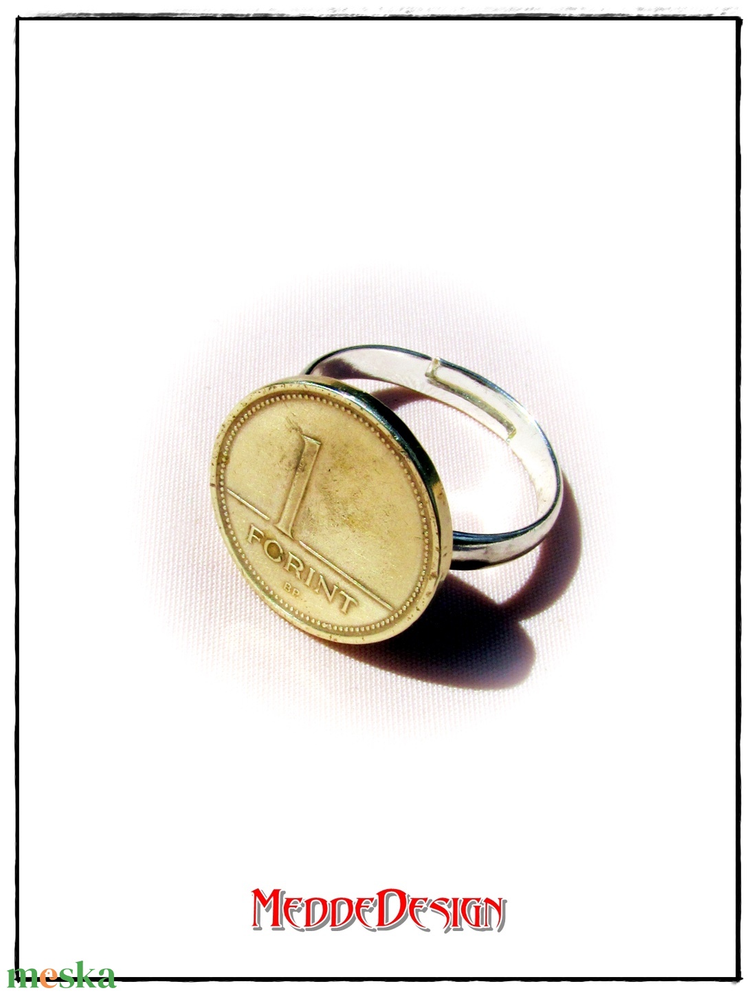 Retro Érme Gyűrű 1Ft (2 variáns) - ékszer - gyűrű - pecsétgyűrű - Meska.hu