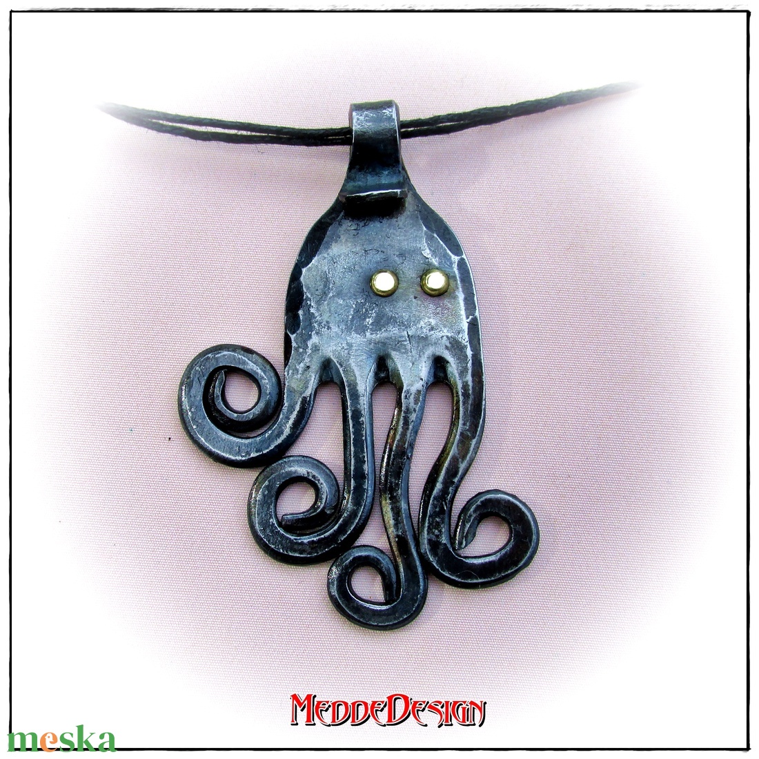 Cthulhu. Kovácsolt Villaékszer, Nyakék - ékszer - nyaklánc - medálos nyaklánc - Meska.hu Cthulhu. Kovácsolt Villaékszer, Nyakék - ékszer - nyaklánc - medálos nyaklánc - Meska.hu