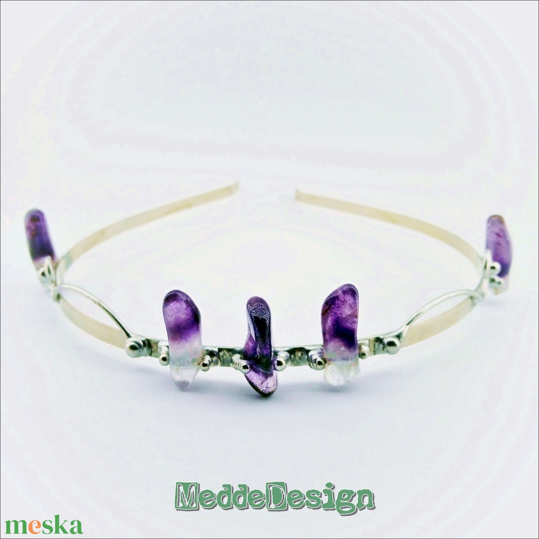 Tündér-Tiara (meditációs homlokpánt) Chevron-Ametisztből - esküvő - hajdísz - hajpánt - Meska.hu Tündér-Tiara (meditációs homlokpánt) Chevron-Ametisztből - esküvő - hajdísz - hajpánt - Meska.hu