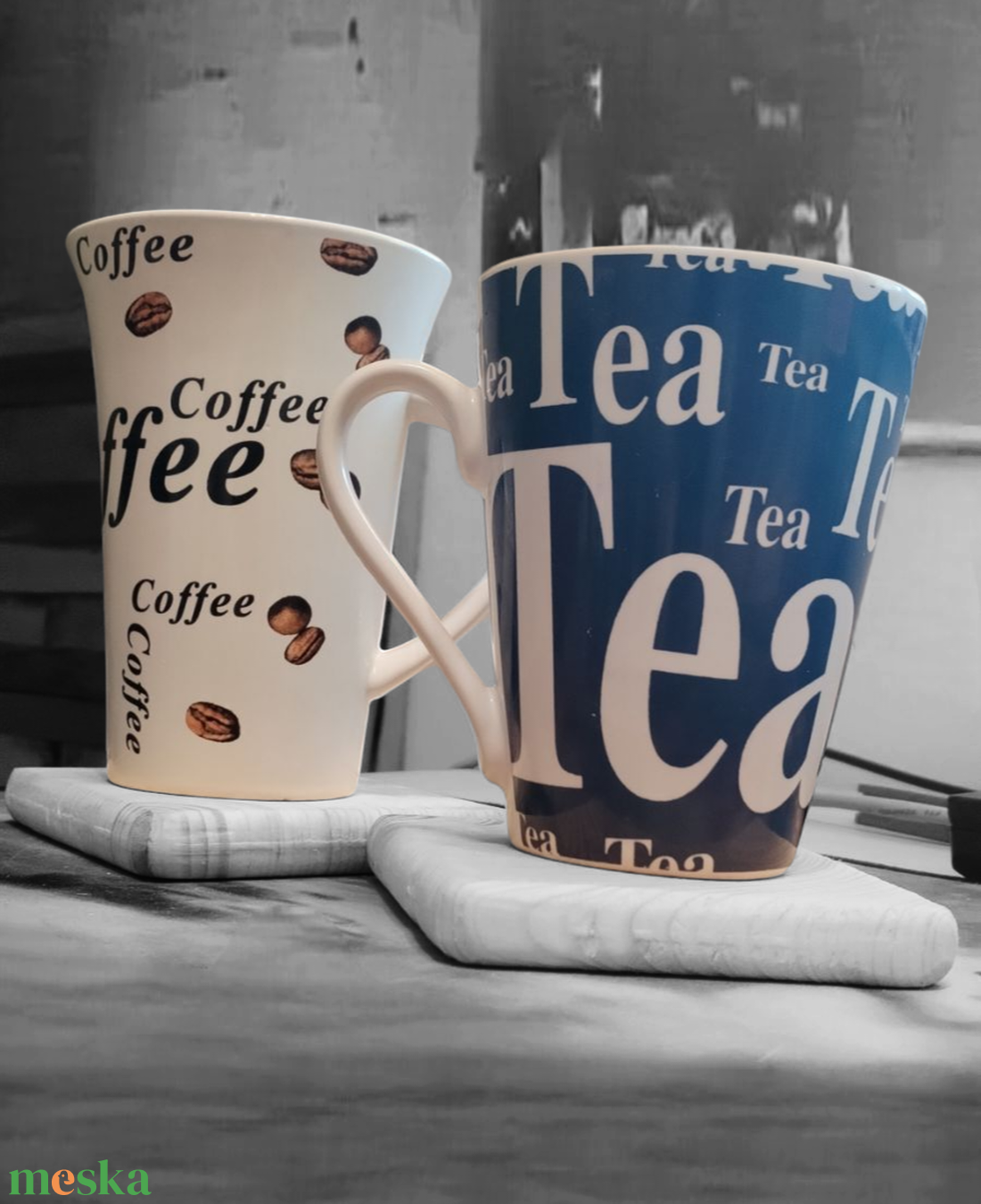 Tömör fa pohár alátét  - otthon & életmód - konyhafelszerelés, tálalás - tálalás - tányér- és poháralátét - Meska.hu