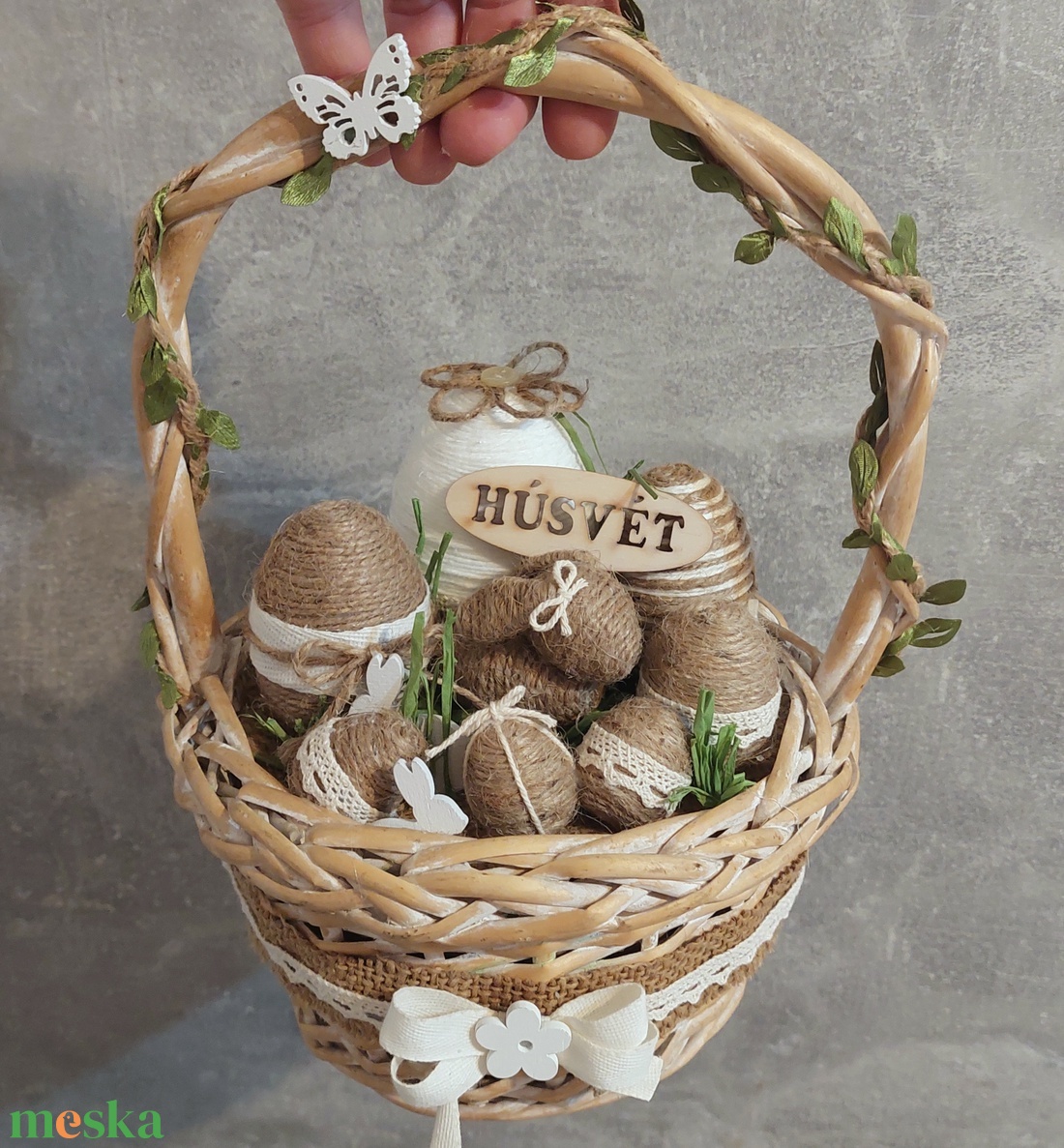 Húsvéti asztaldísz - Rusztikus kosár - otthon & életmód - dekoráció - asztal és polc dekoráció - asztaldísz - Meska.hu Húsvéti asztaldísz - Rusztikus kosár - otthon & életmód - dekoráció - asztal és polc dekoráció - asztaldísz - Meska.hu