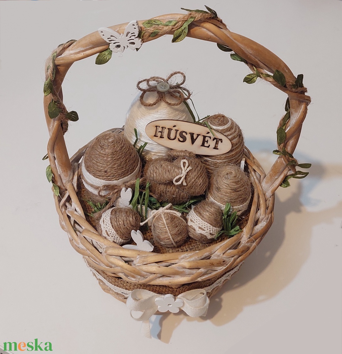 Húsvéti asztaldísz - Rusztikus kosár - otthon & életmód - dekoráció - asztal és polc dekoráció - asztaldísz - Meska.hu Húsvéti asztaldísz - Rusztikus kosár - otthon & életmód - dekoráció - asztal és polc dekoráció - asztaldísz - Meska.hu