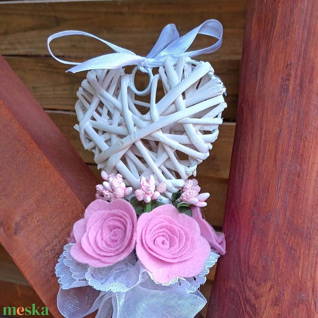 Csokor vesszőszívvel, ballagásra, alkalmakra - otthon & életmód - dekoráció - virágdísz és tartó - csokor & virágdísz - Meska.hu