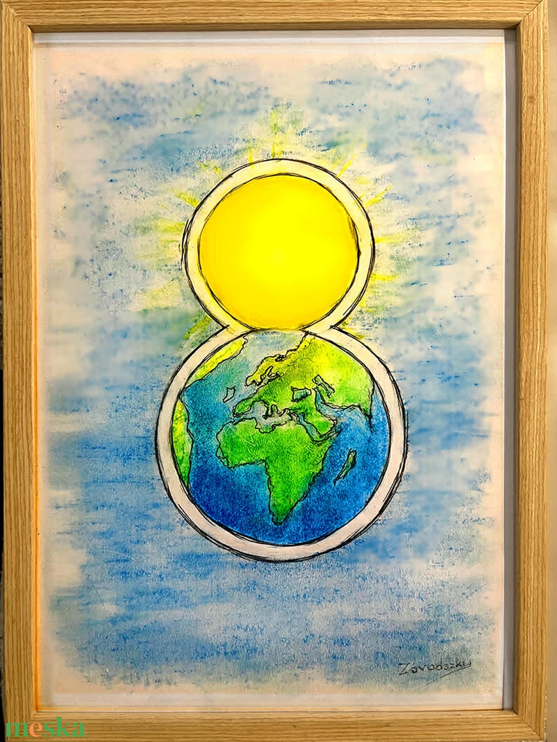 Portrérajz (pasztell vagy szénrajz) fotó vagy fantázia alapján, A4-es vagy A3-as méretben - művészet - festmény - pasztell - Meska.hu