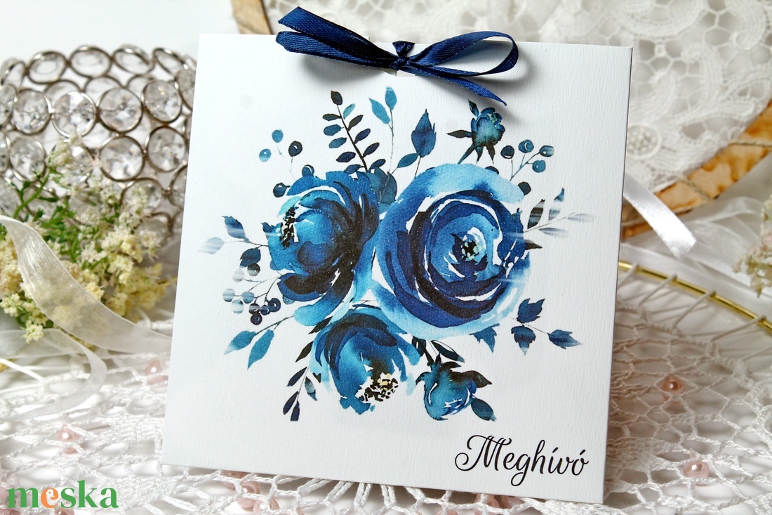 Esküvői meghívó watercolor virággal - esküvő - meghívó & kártya - meghívó - Meska.hu Esküvői meghívó watercolor virággal - esküvő - meghívó & kártya - meghívó - Meska.hu