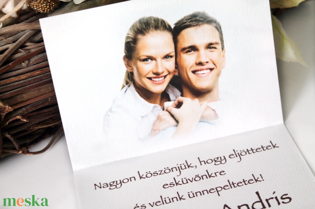 Köszönetajándék kártya ültetővel és fotóval - esküvő - emlék & ajándék - köszönőajándék - Meska.hu Köszönetajándék kártya ültetővel és fotóval - esküvő - emlék & ajándék - köszönőajándék - Meska.hu