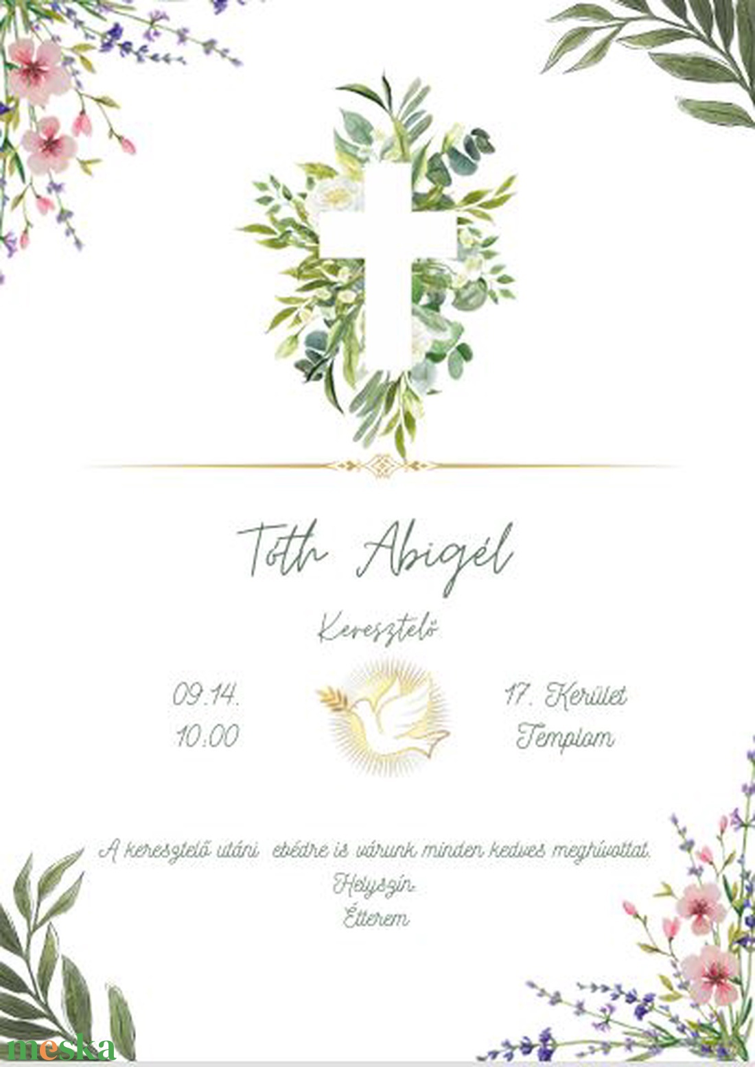 Virágos, elegáns keresztelő meghívó lányoknak, fiúknak - otthon & életmód - papír, írószer - ajándékozás kellékei - képeslap, üdvözlőlap - Meska.hu Virágos, elegáns keresztelő meghívó lányoknak, fiúknak - otthon & életmód - papír, írószer - ajándékozás kellékei - képeslap, üdvözlőlap - Meska.hu
