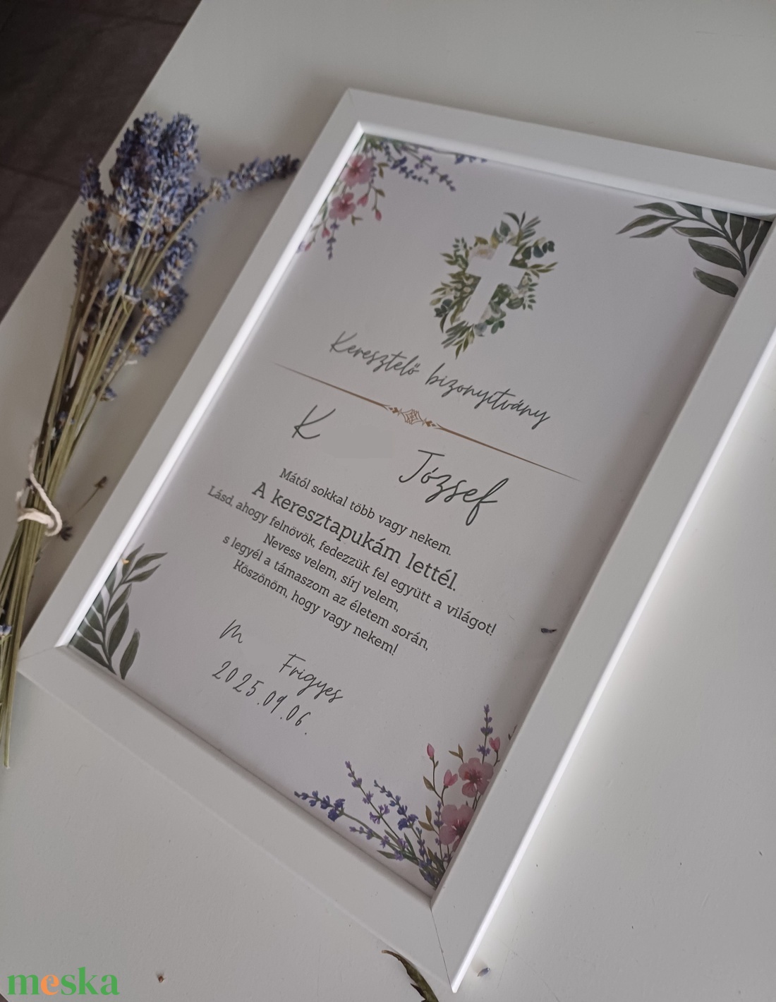 Keresztelő bizonyítvány / Keresztelő emléklap - játék & sport - keresztelőajándékok - Meska.hu