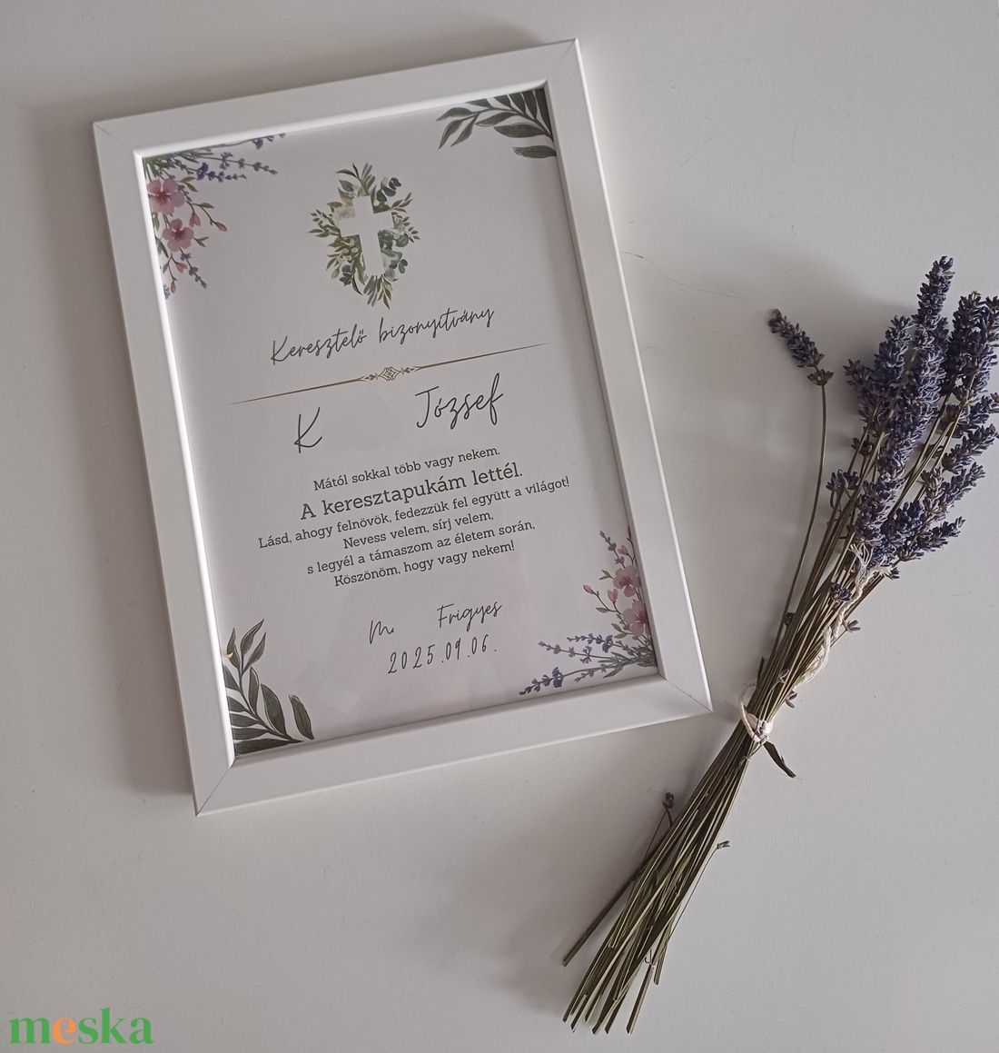 Keresztelő bizonyítvány / Keresztelő emléklap - játék & sport - keresztelőajándékok - Meska.hu