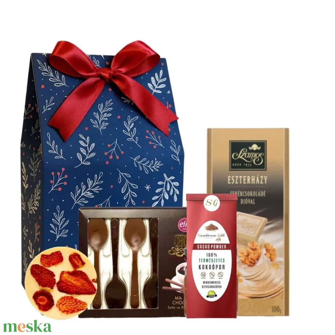 Blue choco christmas  - karácsony - karácsonyi ajándékozás - karácsonyi ajándékcsomagolás - Meska.hu