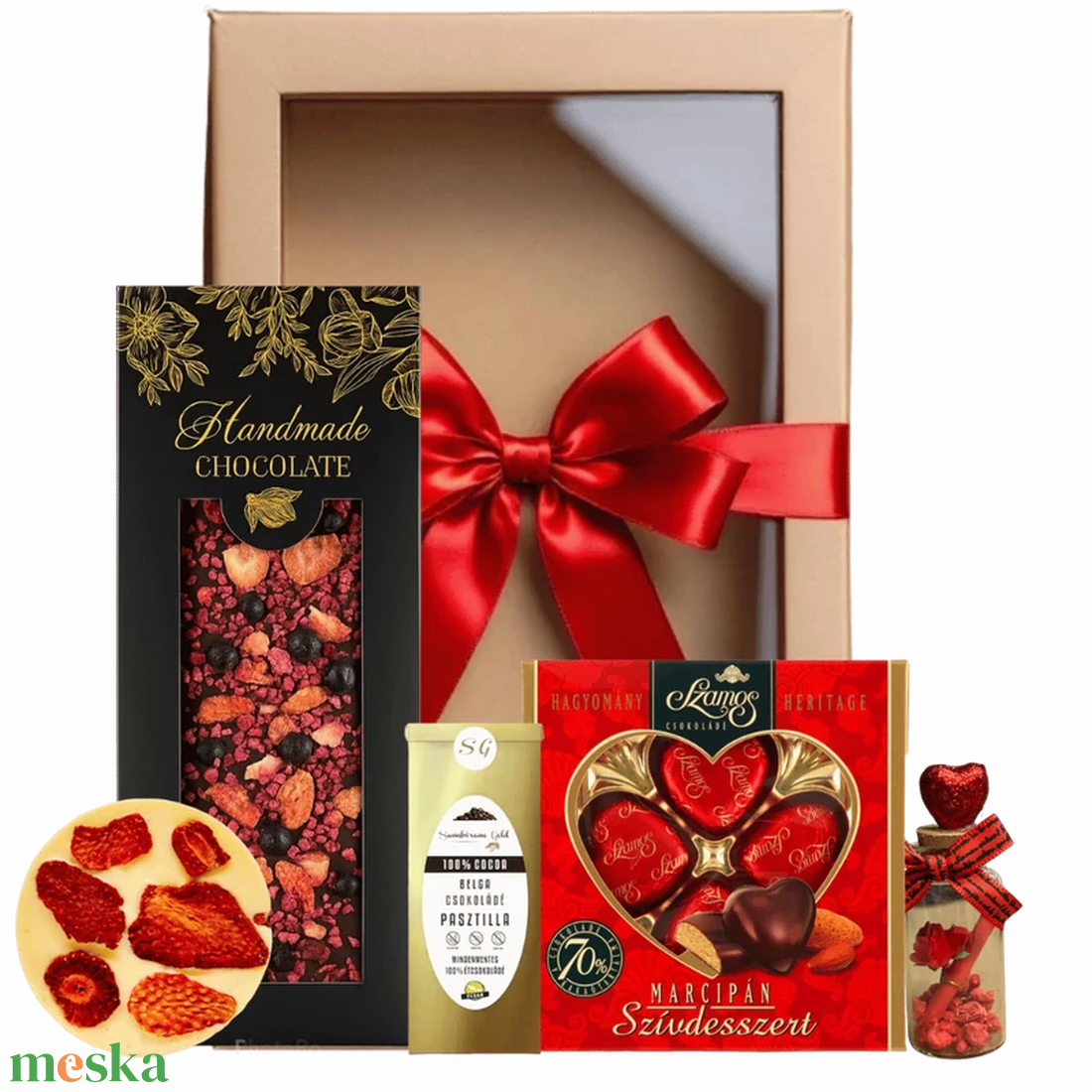 Édes Valentinom ajándékcsomag  - élelmiszer - gourmet ajándékcsomag - Meska.hu
