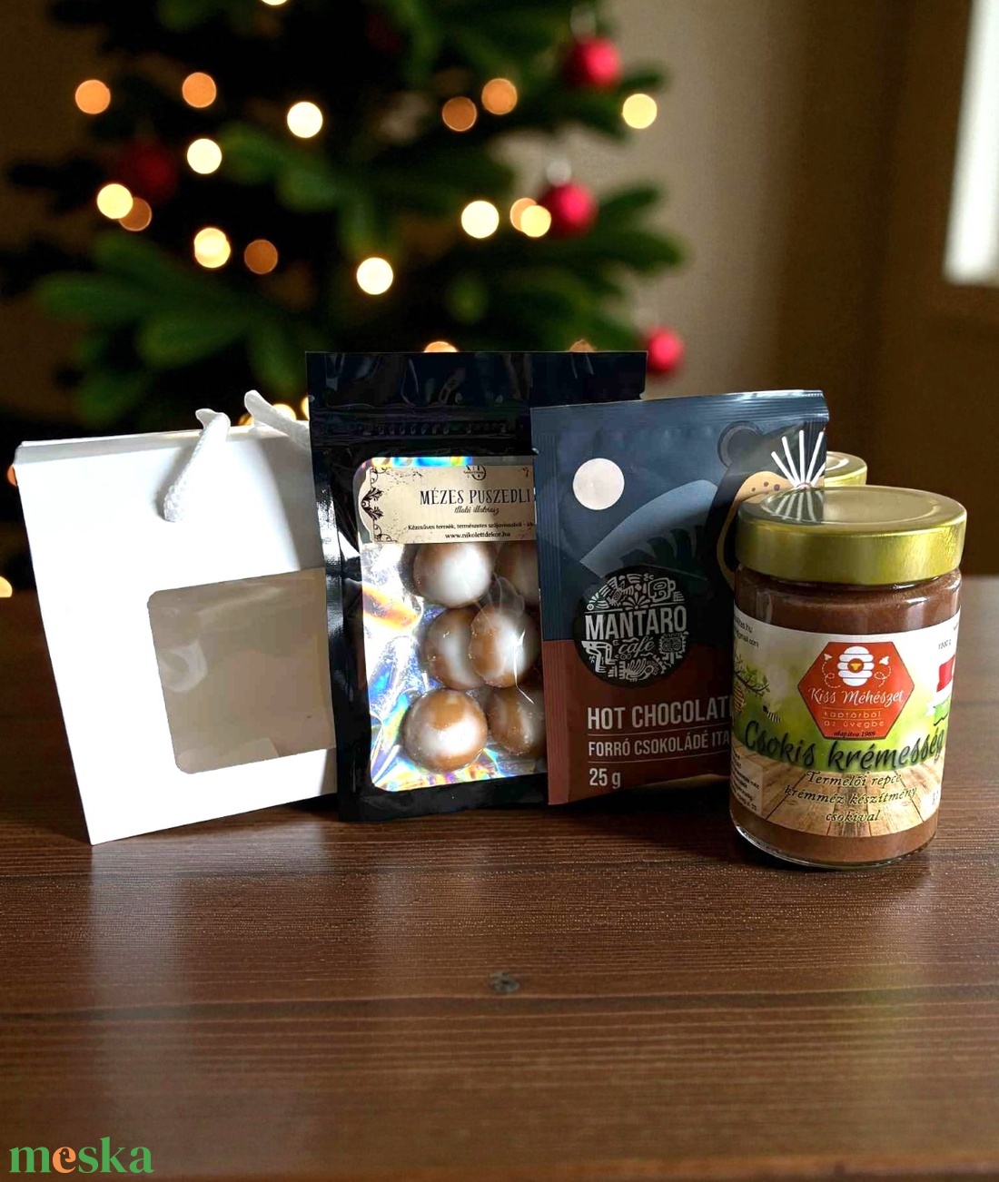 Csokis Kényeztetés  karácsonyi ajándékcsomag nőknek - élelmiszer - gourmet ajándékcsomag - Meska.hu