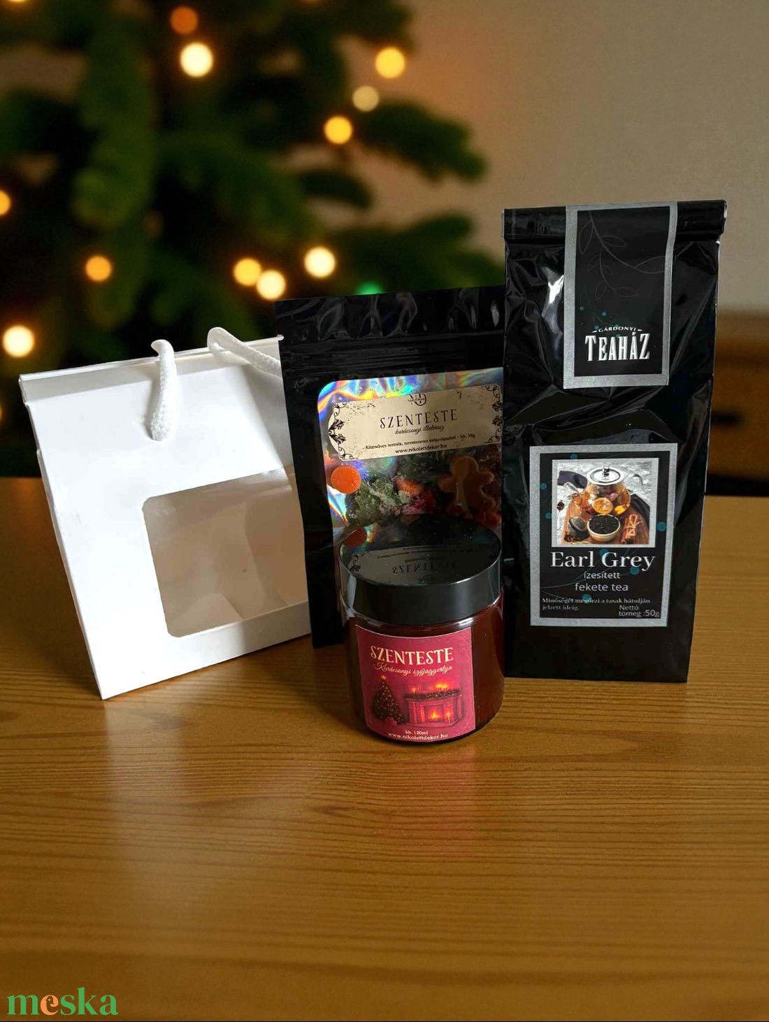 Karácsonyi női ajándékcsomag - élelmiszer - gourmet ajándékcsomag - Meska.hu
