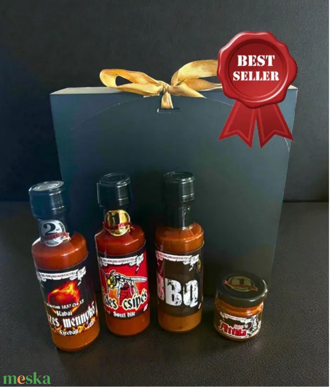 Csípős Chili Ajándékcsomag Férfiaknak - élelmiszer - gourmet ajándékcsomag - Meska.hu
