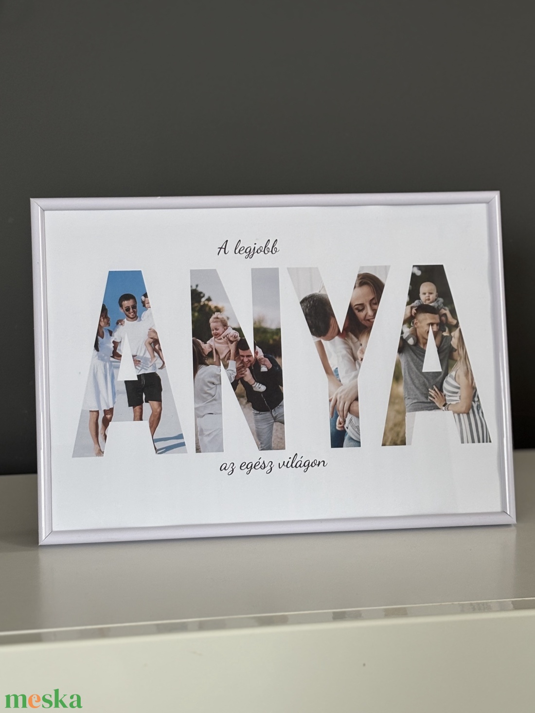 Legjobb anya kép kollázs fénykép keretben  - otthon & életmód - dekoráció - kép & falikép - poszter - Meska.hu