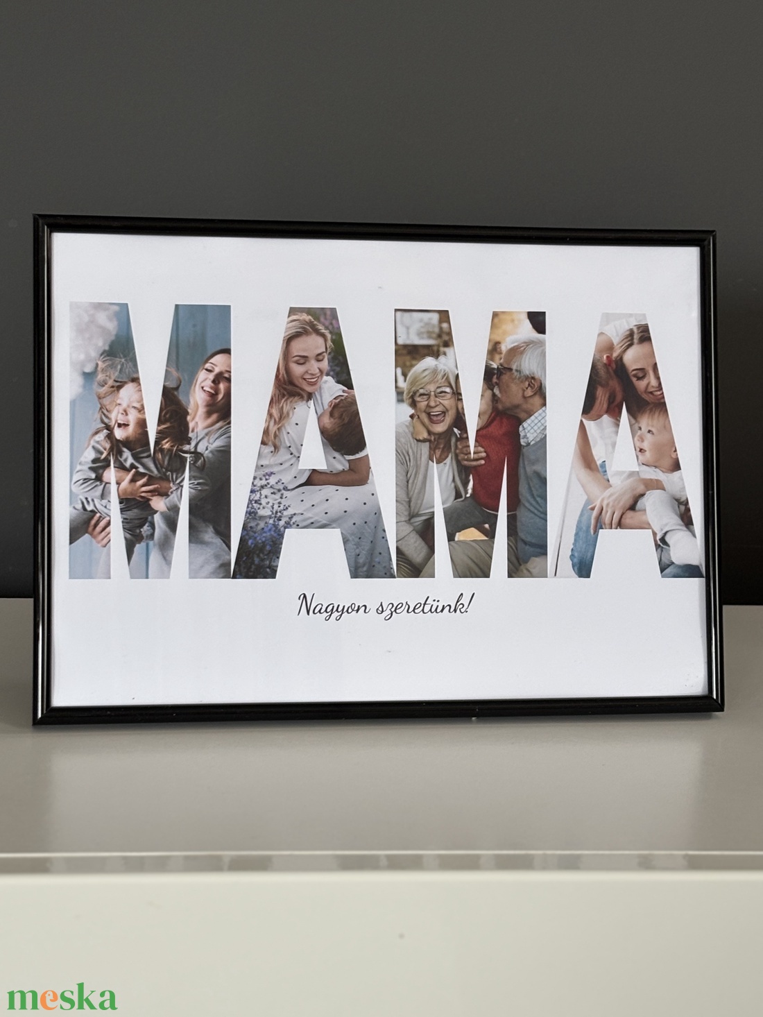 Legjobb anya kép kollázs fénykép keretben  - otthon & életmód - dekoráció - kép & falikép - poszter - Meska.hu