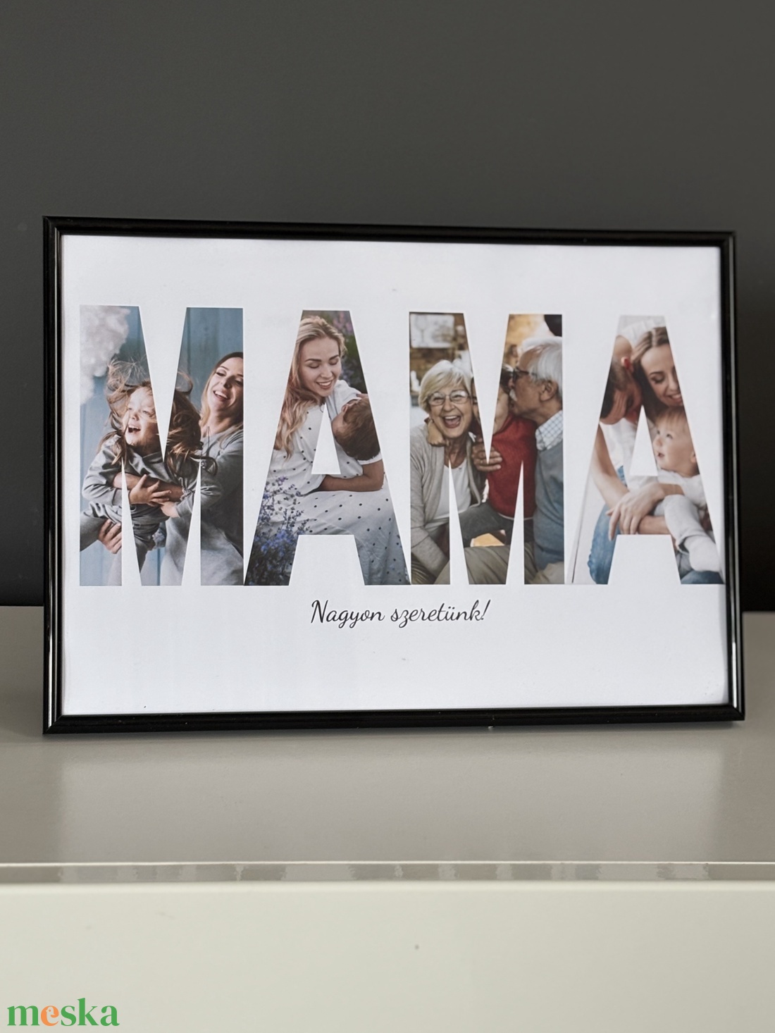 Legjobb mama fotókollázs képkeretben  - otthon & életmód - dekoráció - kép & falikép - poszter - Meska.hu