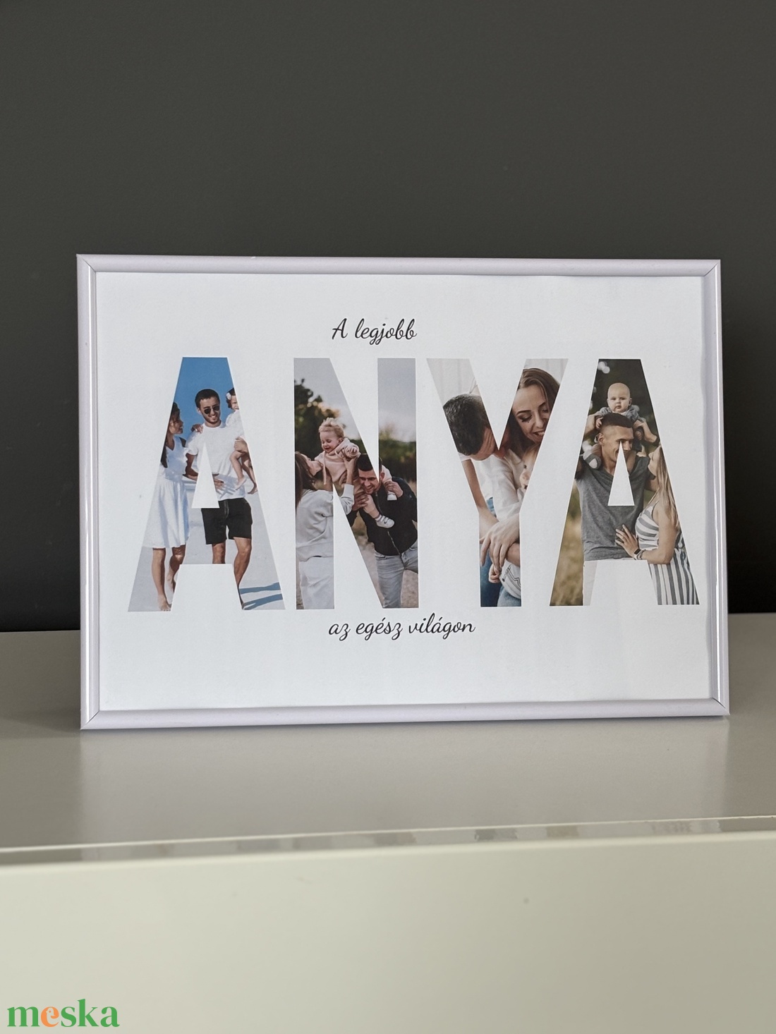 Legjobb mama fotókollázs képkeretben  - otthon & életmód - dekoráció - kép & falikép - poszter - Meska.hu