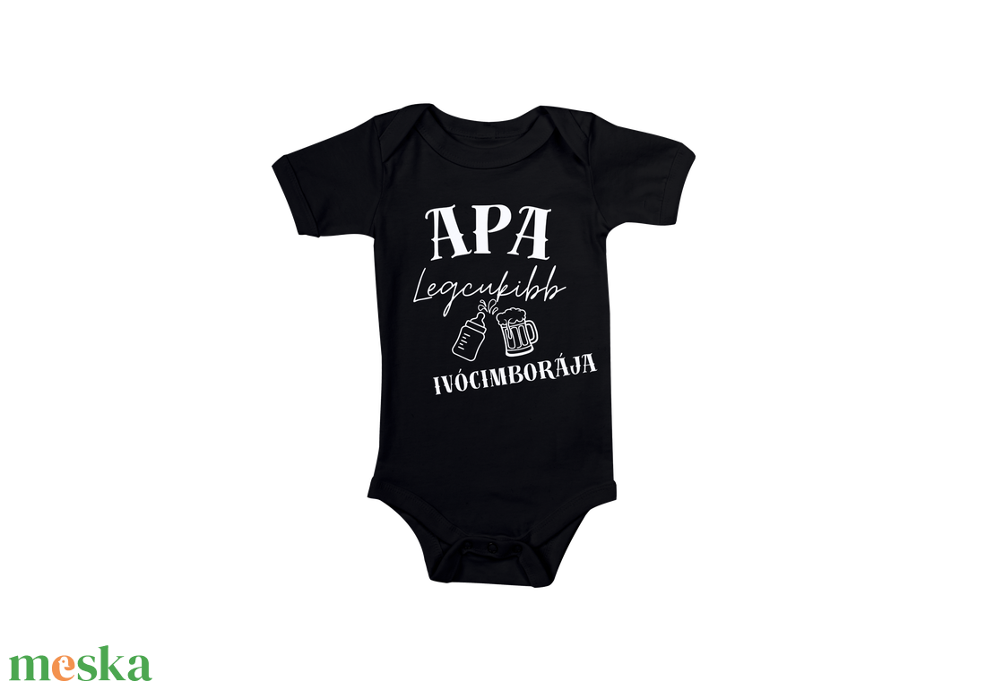 Apa legcukibb ivócimborája- Pamut Babaruha - baba - mama - babaruházat - baba body - Meska.hu