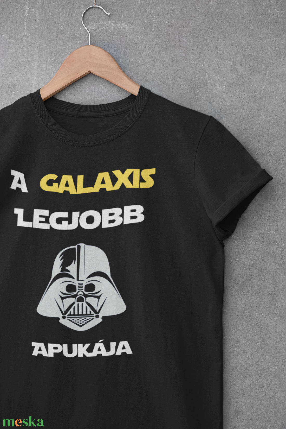 A Galaxis Legjobb Apukája-Star Wars Pamut Póló - ruha & divat - férfi ruha - póló - Meska.hu