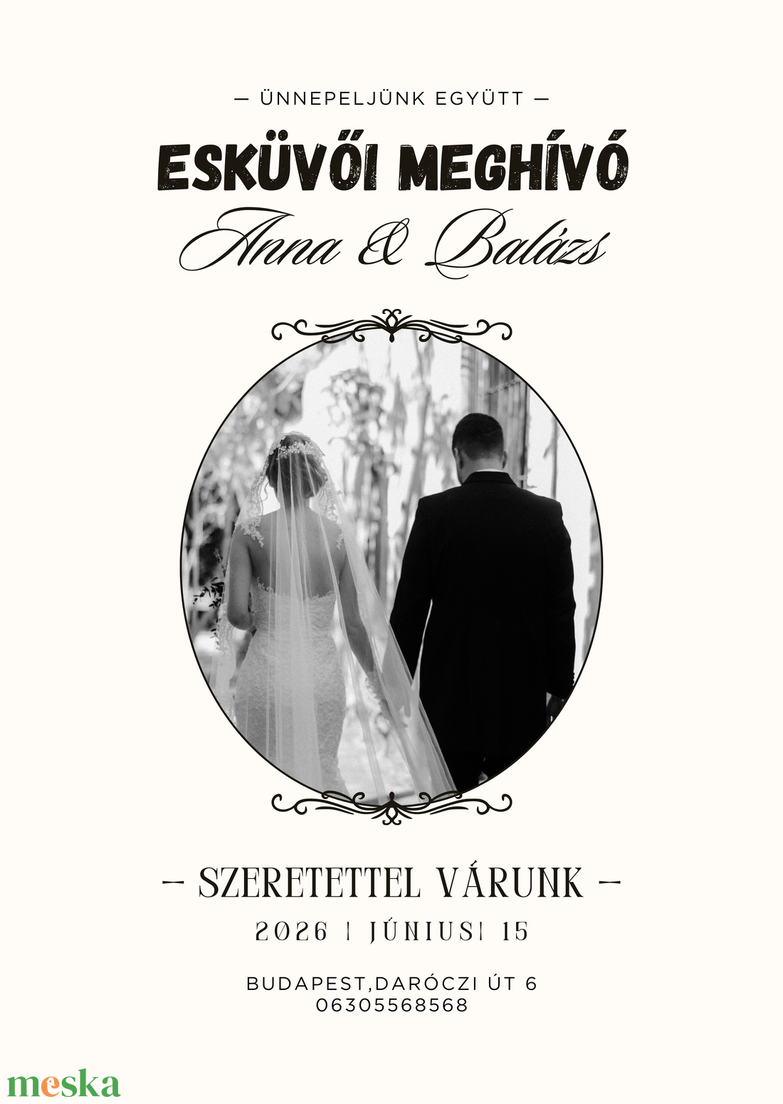 Esküvői Meghívó Képpel - esküvő - meghívó & kártya - meghívó - Meska.hu