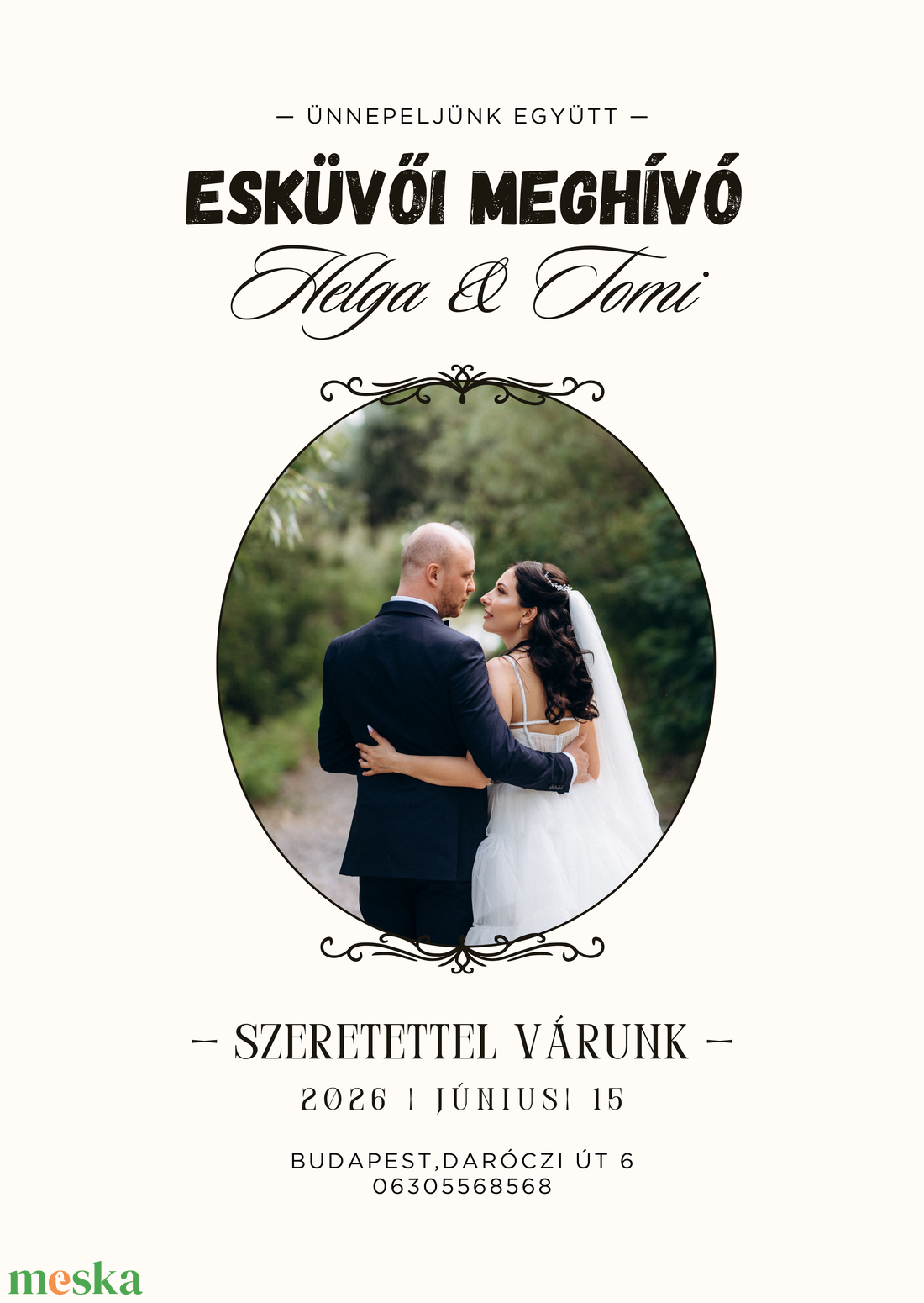Esküvői Meghívó Képpel - esküvő - meghívó & kártya - meghívó - Meska.hu