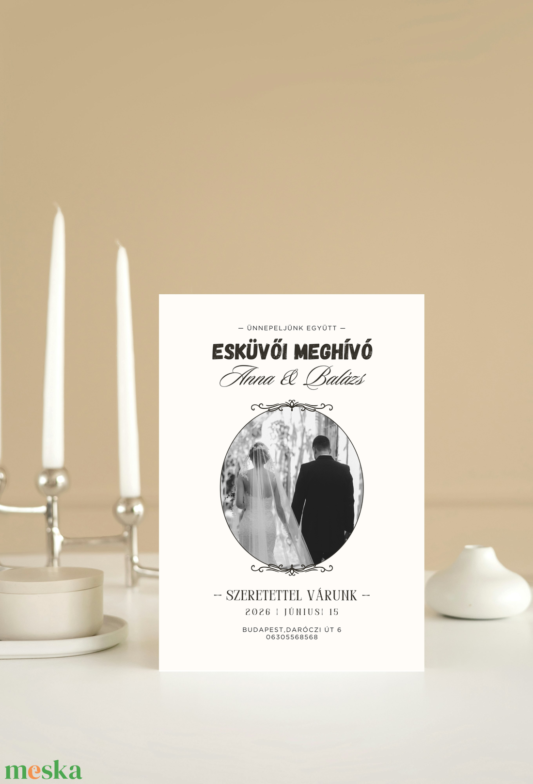 Esküvői Meghívó Képpel - esküvő - meghívó & kártya - meghívó - Meska.hu