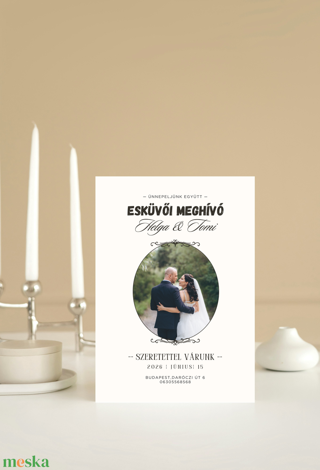 Esküvői Meghívó Képpel - esküvő - meghívó & kártya - meghívó - Meska.hu