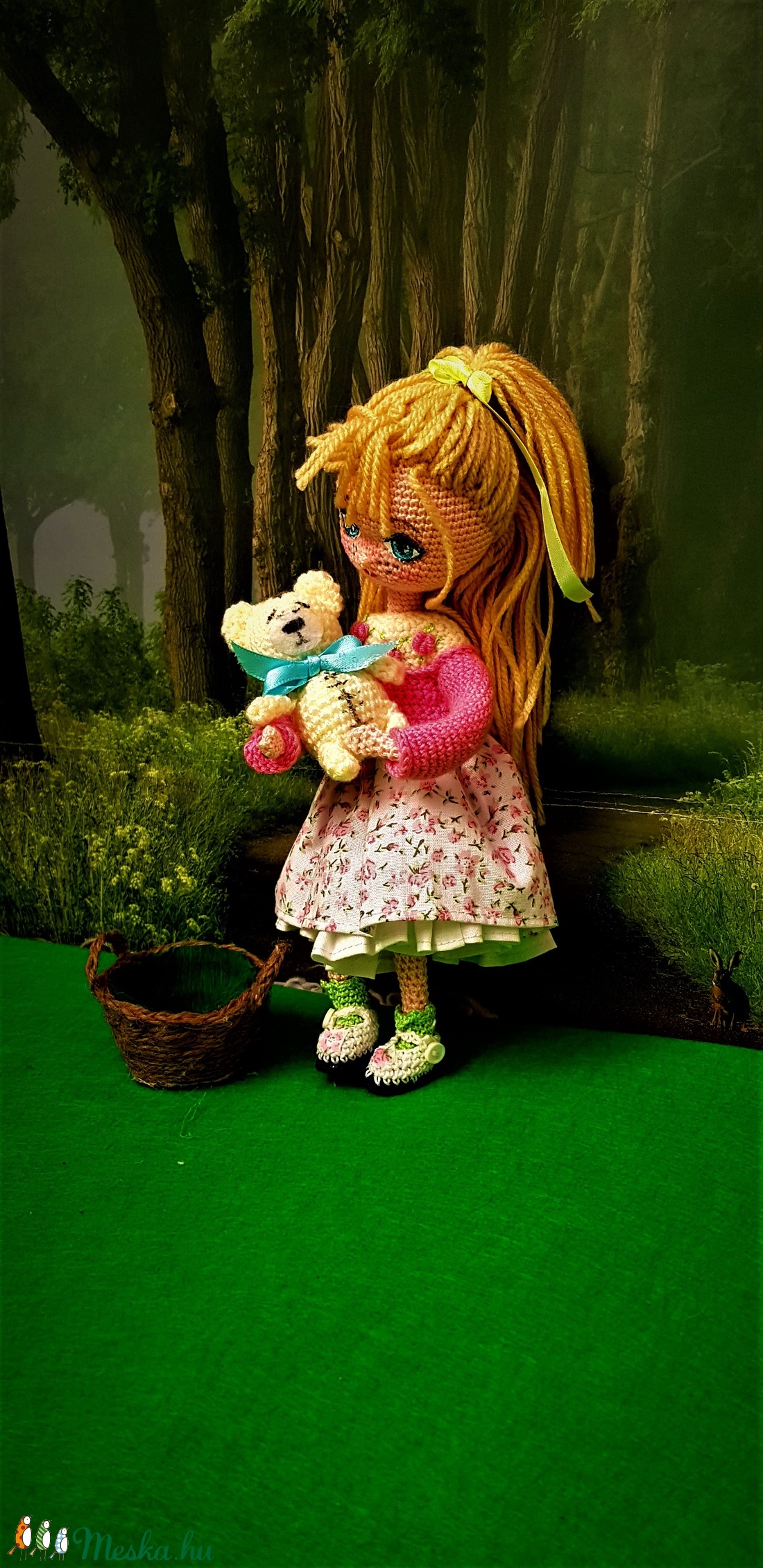 Zsuzsu baba rózsaszín pulcsiban - játék & sport - baba & babaház - öltöztethető baba - Meska.hu