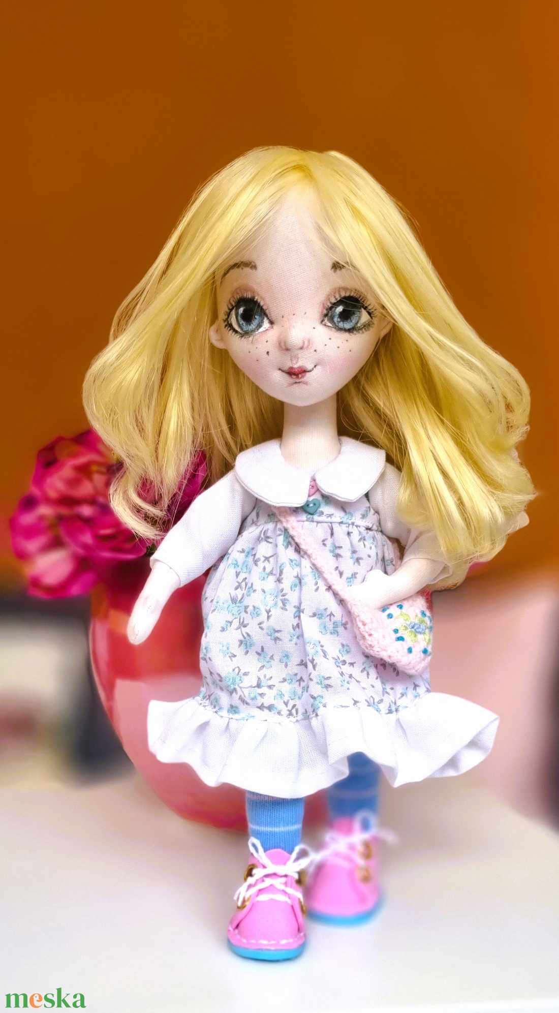 Zsuzsu baba kis táskával - játék & sport - baba & babaház - baba - Meska.hu