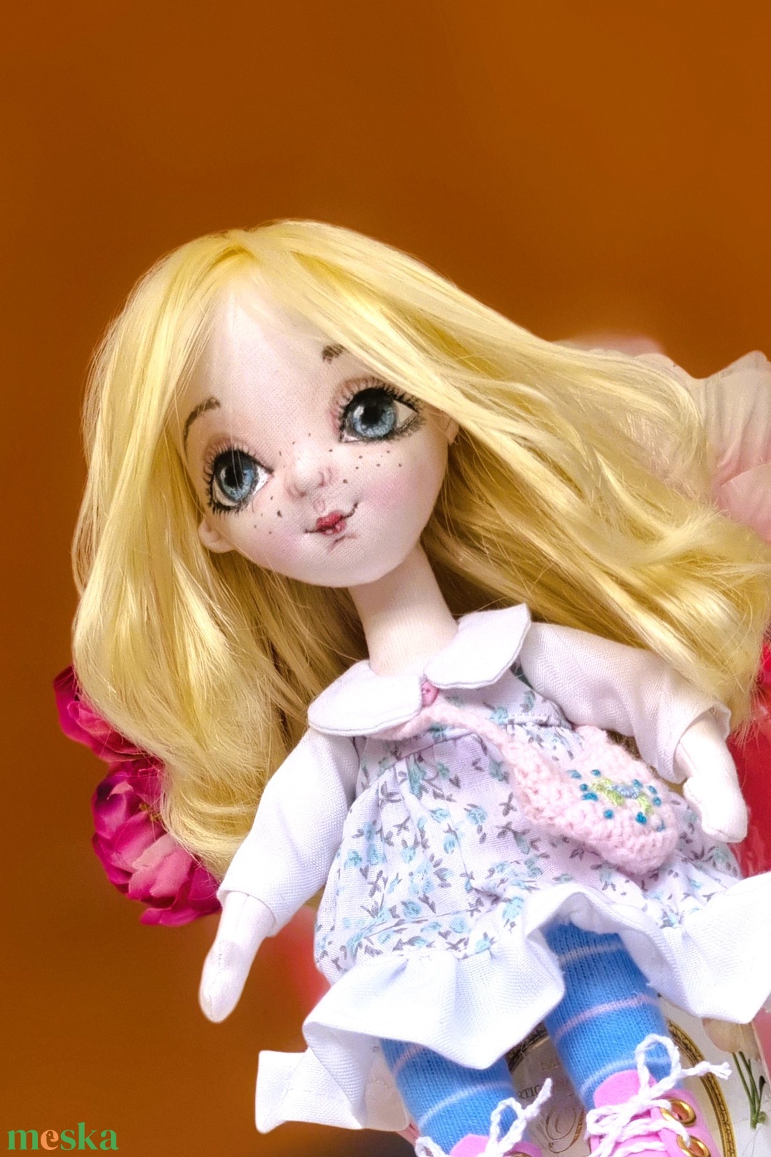 Zsuzsu baba kis táskával - játék & sport - baba & babaház - baba - Meska.hu