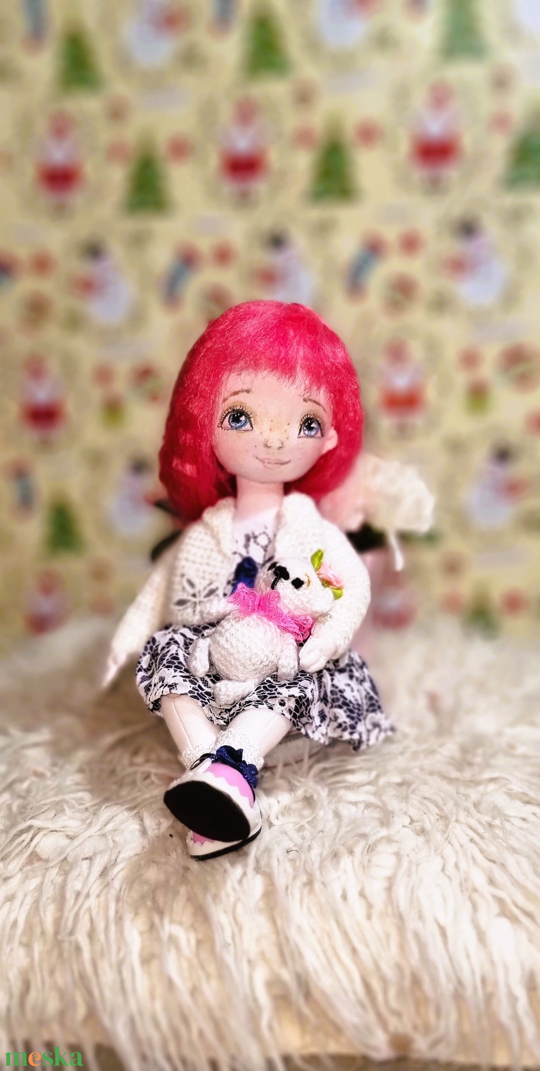 Zsuzsu baba macikával - játék & sport - baba & babaház - baba - Meska.hu