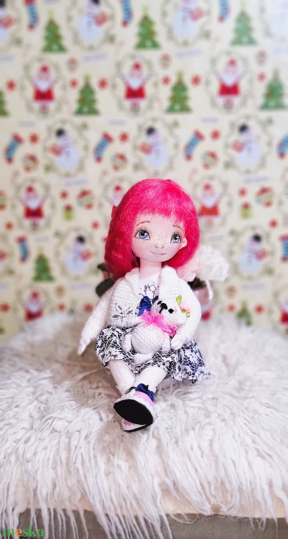 Zsuzsu baba macikával - játék & sport - baba & babaház - baba - Meska.hu