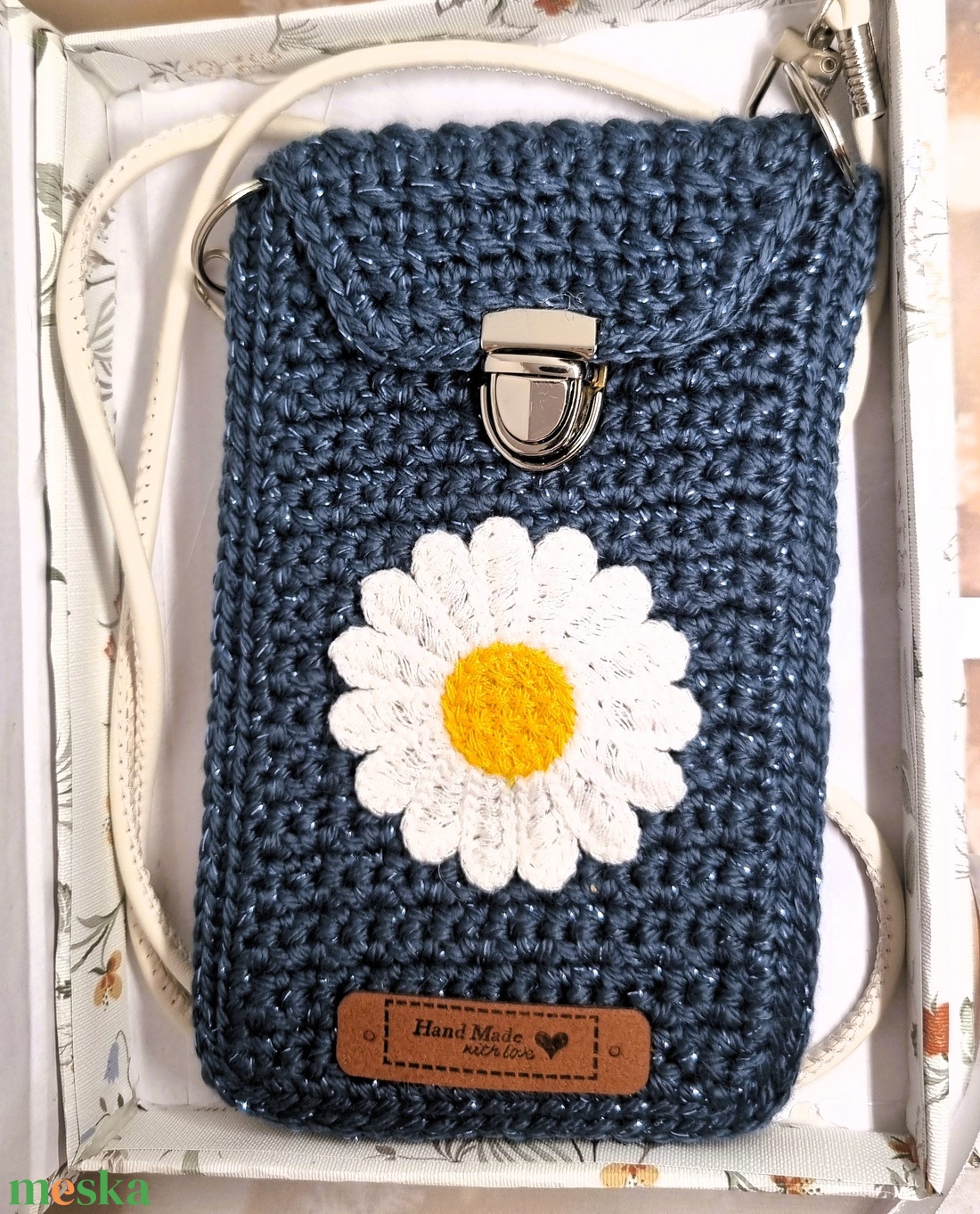 Virágos telefontok - táska & tok - kézitáska & válltáska - válltáska - Meska.hu