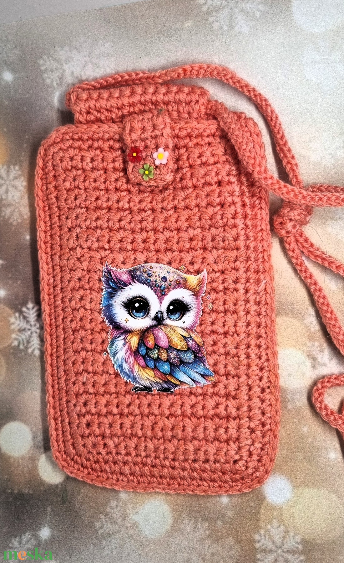 Baglyos telefontok - táska & tok - kézitáska & válltáska - válltáska - Meska.hu