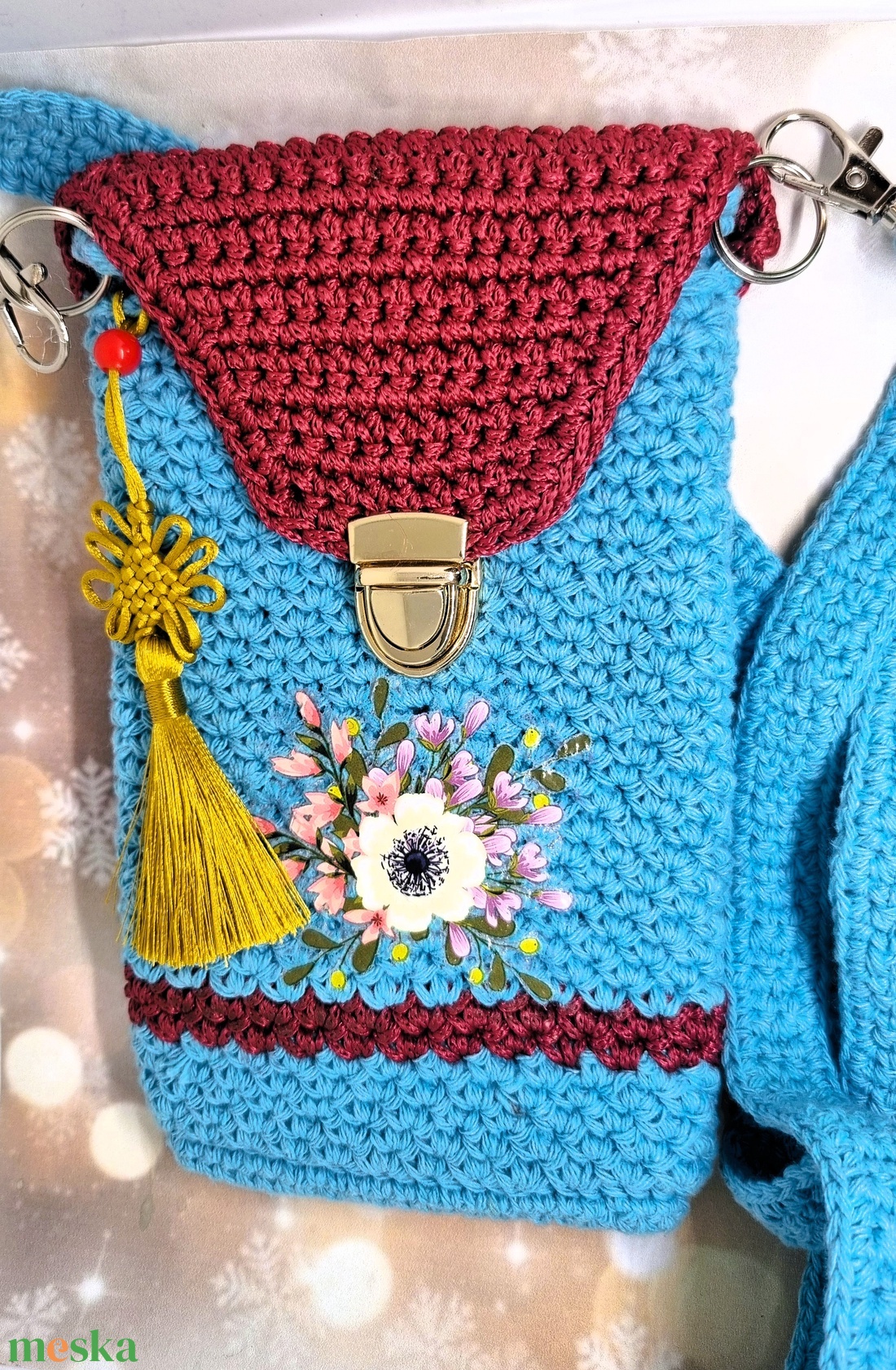 Virágos telefontok 2 - táska & tok - kézitáska & válltáska - válltáska - Meska.hu