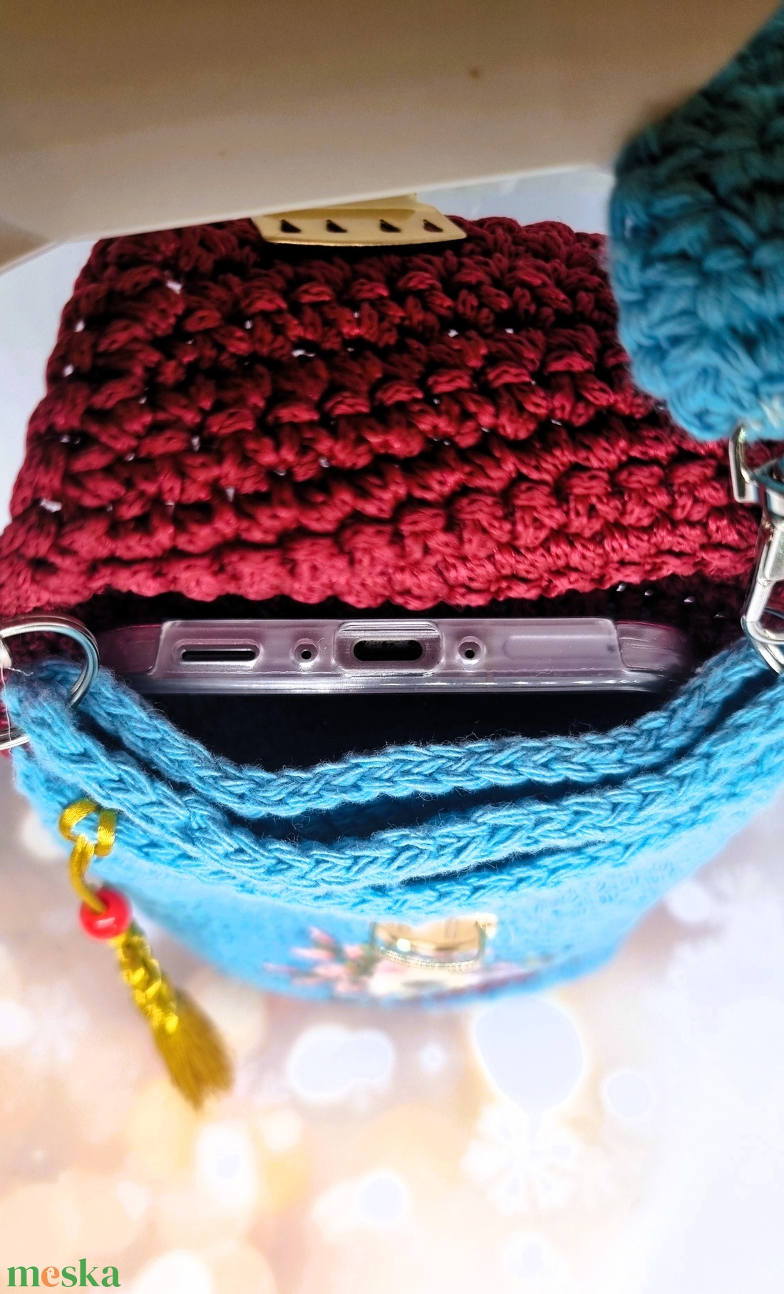 Virágos telefontok 2 - táska & tok - kézitáska & válltáska - válltáska - Meska.hu