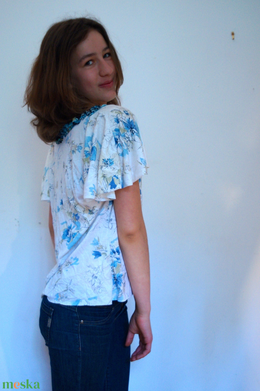 Pillangó ujjú póló - ruha & divat - női ruha - póló, felső - Meska.hu