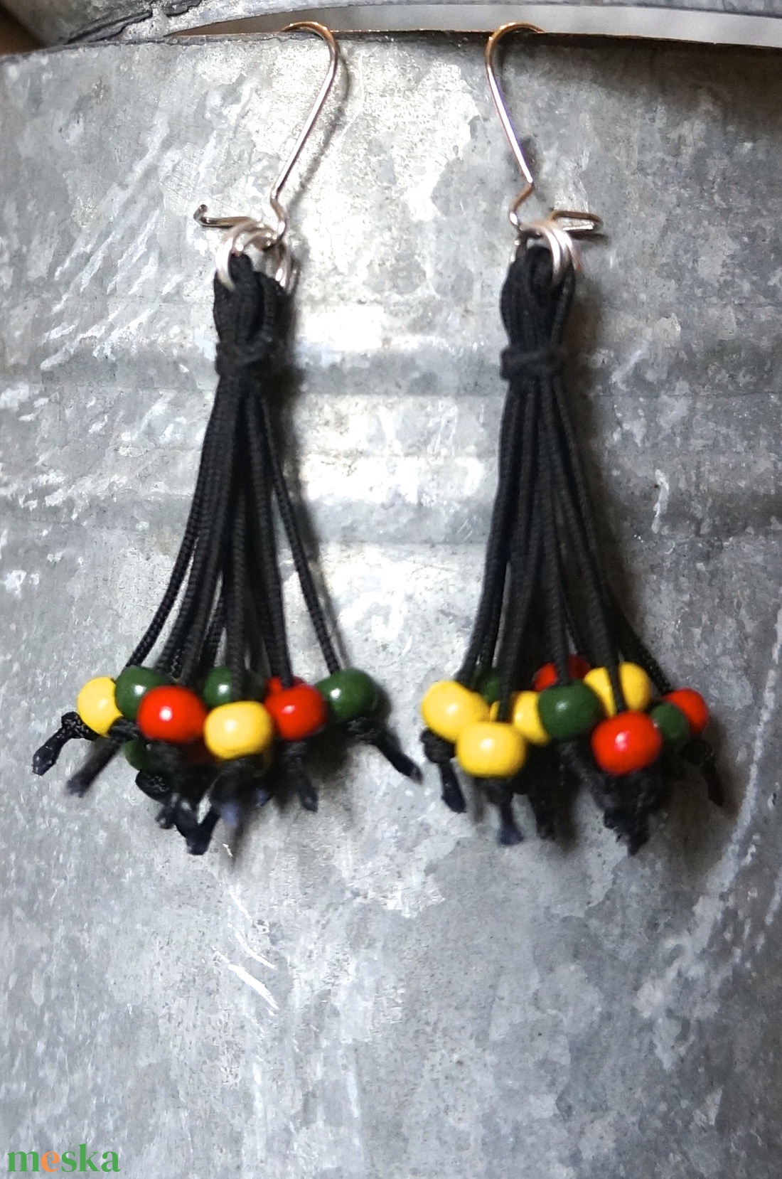 Afro Fagyöngy fülbevaló - ékszer - fülbevaló - csillár fülbevaló - Meska.hu